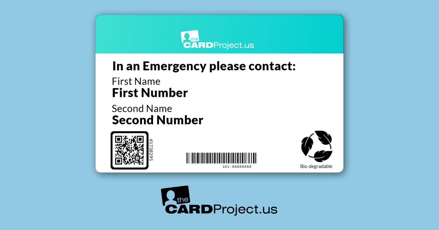 PoTS Medical ID Card (REAR)